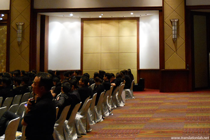 Conference translation headset